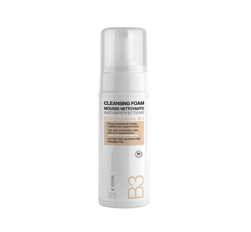 Mousse Nettoyante Anti-Imperfections Niacinamide B3 – Visage
