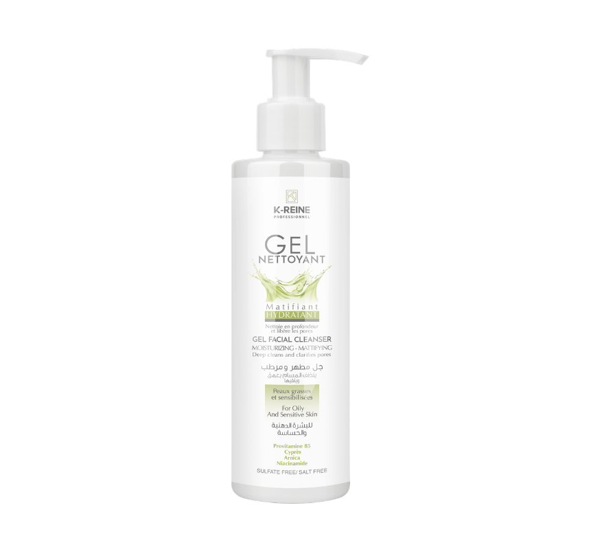 GEL NETTOYANT MATIFIANT HYDRATANT PEAUX GRASSES 200 ML
