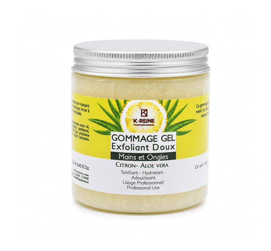 GOMMAGE GEL MAINS CITRON ALOE 250 ML