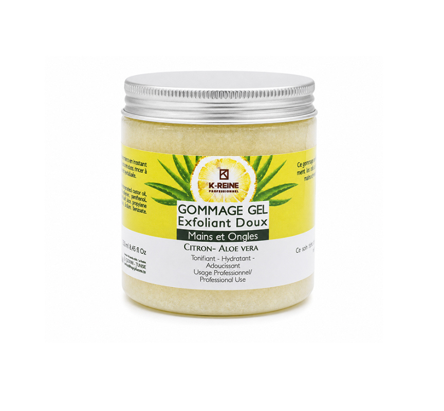 GOMMAGE GEL MAINS CITRON ALOE 250 ML