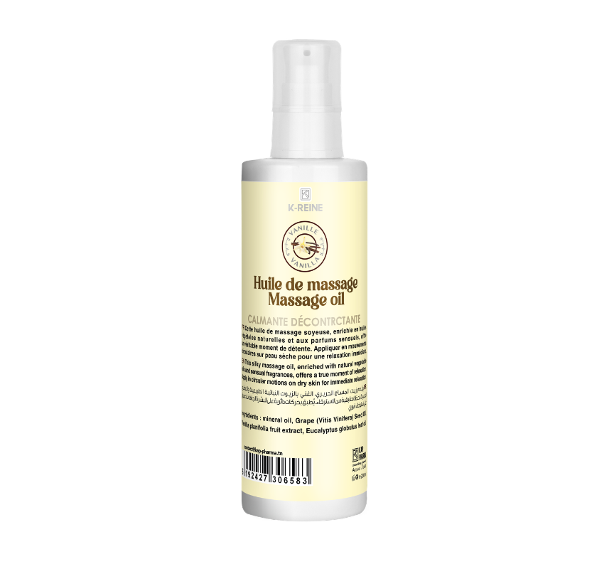 HUILE DE MASSAGE EUCALYPTUS VANILLE 200ML