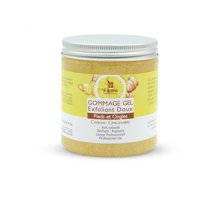 GOMMAGE GEL PIED CITRON GINGEMBRE 250 ML