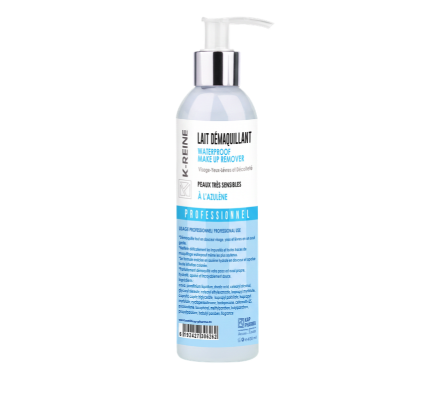 LAIT DEMAQUILLANT WATERPROOF AZULENE 400 ML